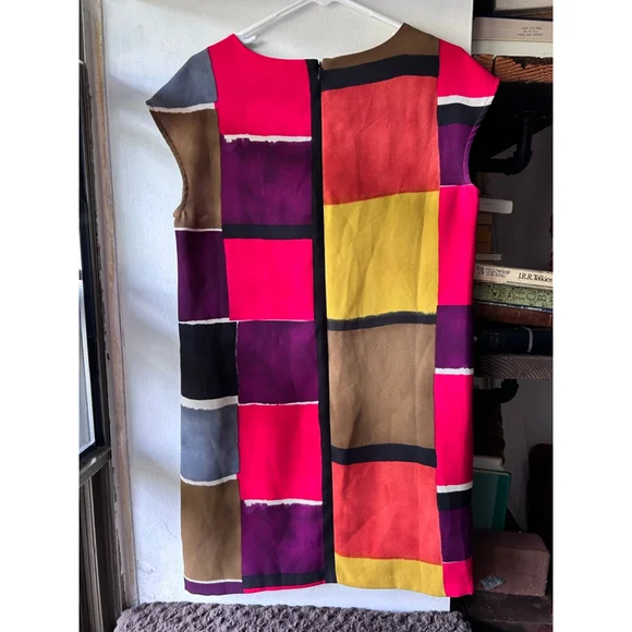 Women's LOFT Dress Size 4 Multi-color - Picture 3 of 6